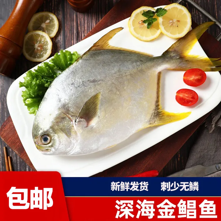 连云港发货 金鲳鱼 每条（400克）左右 新鲜方便捕捞顺丰/京东包邮
