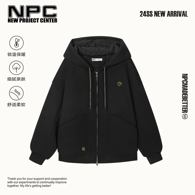 NPC潮牌⌈龍⌋重登场重工金龙刺绣棉服李晨潘玮柏明星同款NP41PJ34