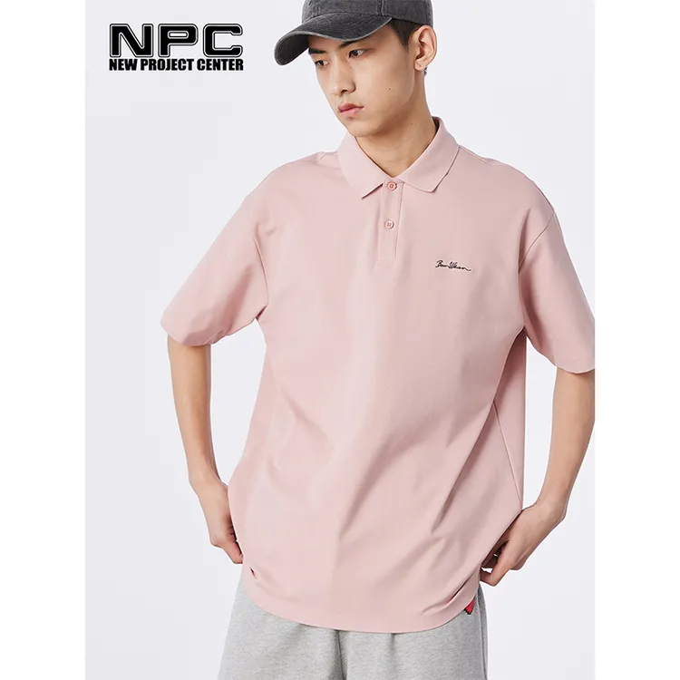 NPC潮牌胸前小字母刺绣【索罗娜】polo衫舒适凉感T恤休闲NP33TE02