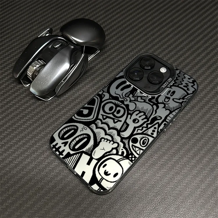 涂鸦怪兽适用苹果16promax手机壳iphone15/14promax磨砂13/12/11