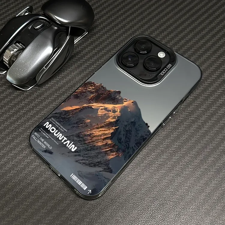 日照金山适用iphone苹果15promax手机壳14保护套13防摔12/11磨砂