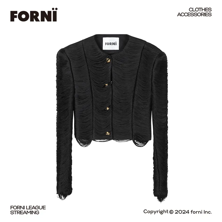 FORNI × YOYO 免洗战袍 两天一件纯手工编织气质小香风绵羊毛外套