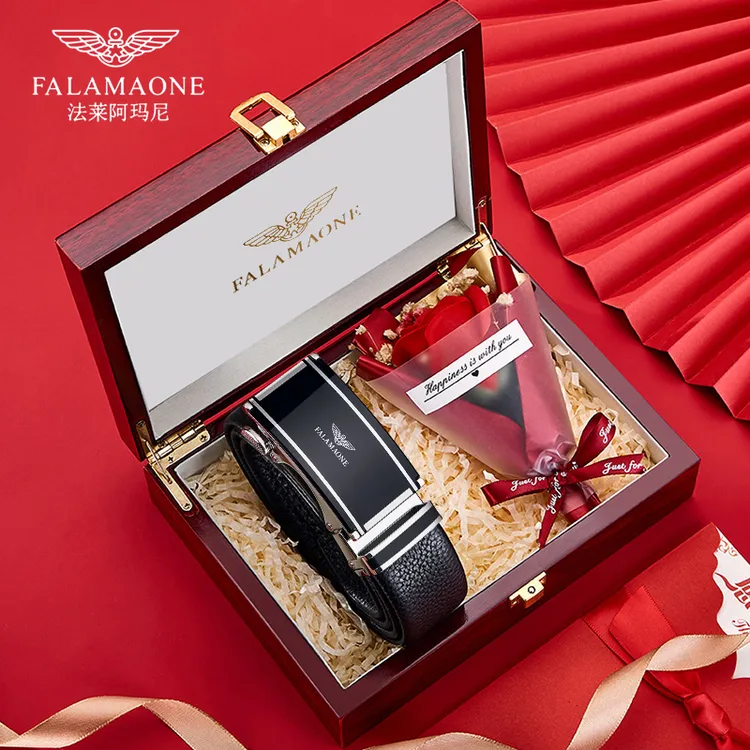 专柜正品法莱阿玛尼男款真皮皮带2025新款高档裤带商务轻奢送爸爸