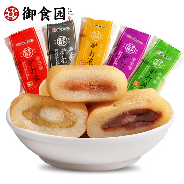 御食园驴打滚500g休闲办公零食小吃北京特产传统糕点夹心聚会美食