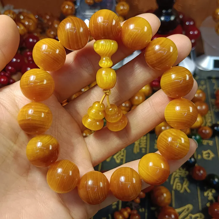 黄油1.5琥珀木手串