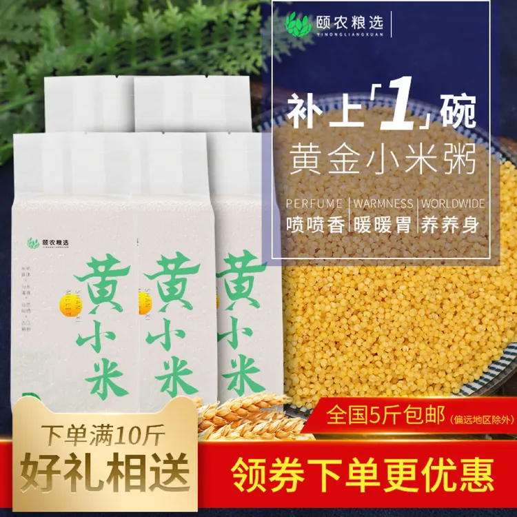 颐农粮选5斤装山西颐农粮选当季新米农家生态黄小米小黄米