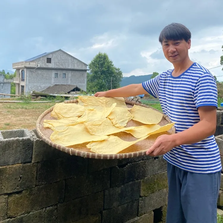 【蛟哥土特产】温州永嘉特产 农家豆腐皮500/1000g礼盒装