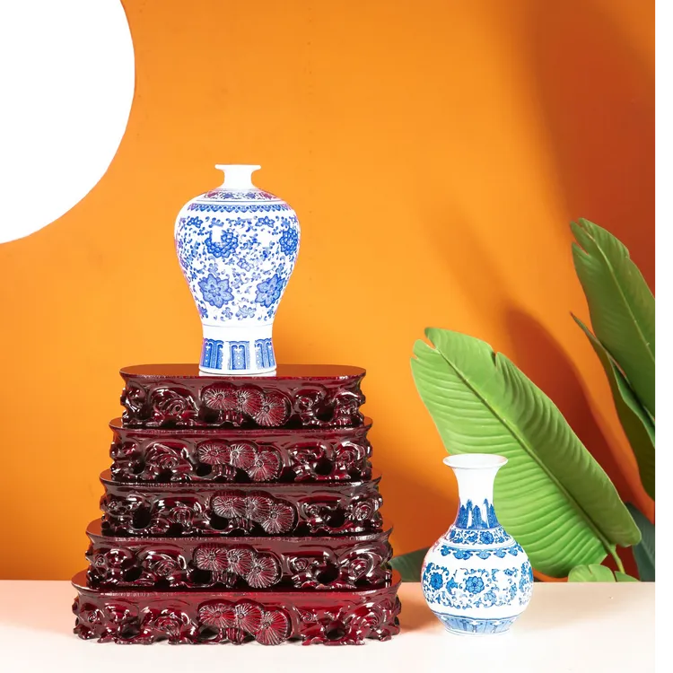 长条椭圆形可挖糟奇石底座可挖槽佛像老物件花盆景摆件工艺品木托