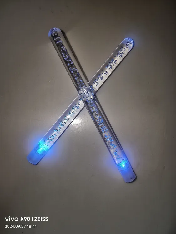 水晶鼓棒亚克力发光鼓棒打鼓
