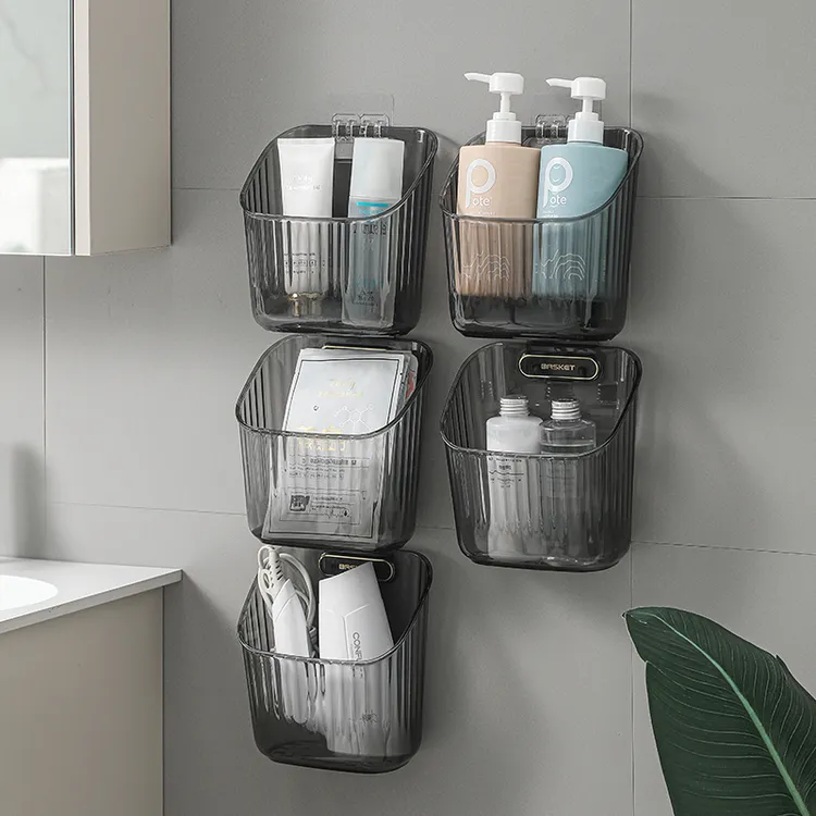 轻奢简约收纳筐葱姜蒜挂篮多层厨房置物架卫生间浴室壁挂收纳神器