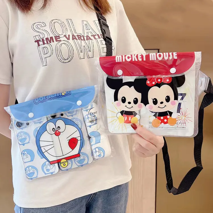 百搭手机防水袋泼水节漂流沙滩卡通腰包时尚户外休闲便携夏季潮流