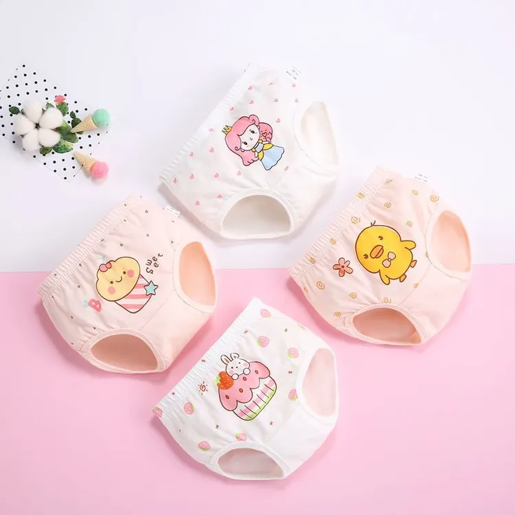 婴儿内裤纯棉a类0-3岁女童内裤三角纯棉儿童女宝宝婴儿裤衩全棉