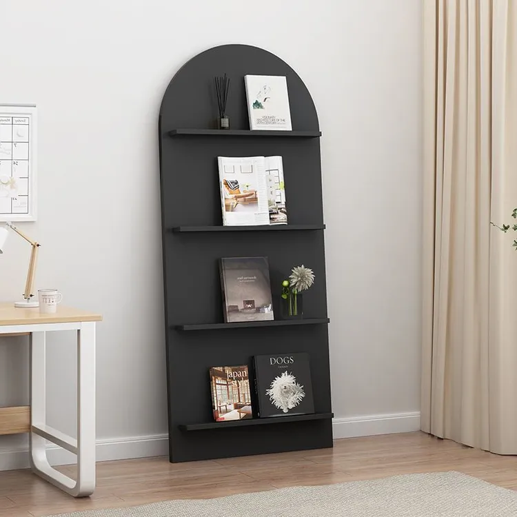 【甄品】网红杂志架收纳展示柜置物柜落地式多层报刊架客厅墙面装饰