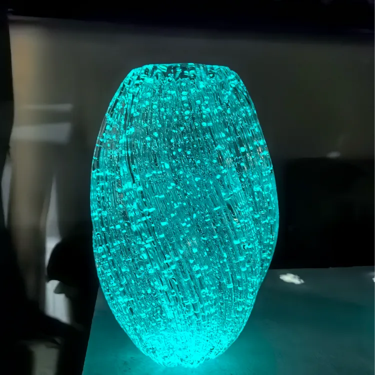 【夜光款麦芽糖】新款轻奢夜光玻璃花瓶摆件