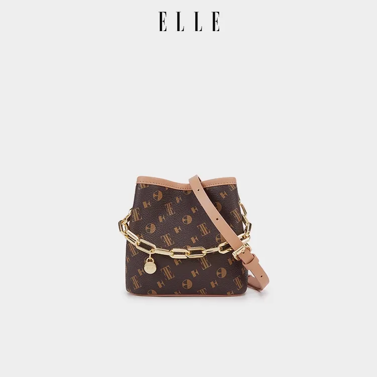 ELLE25【Celeste】琥珀流光系列早秋限定手提斜挎水桶包24449