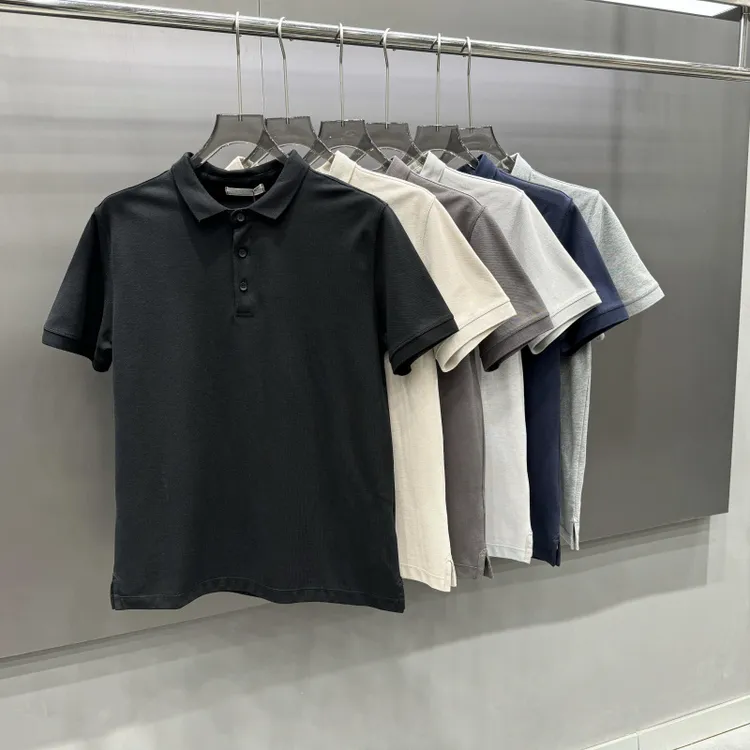 Asaourol×as经典反向线简约设计polo衫男夏季新款翻领男士短袖T恤