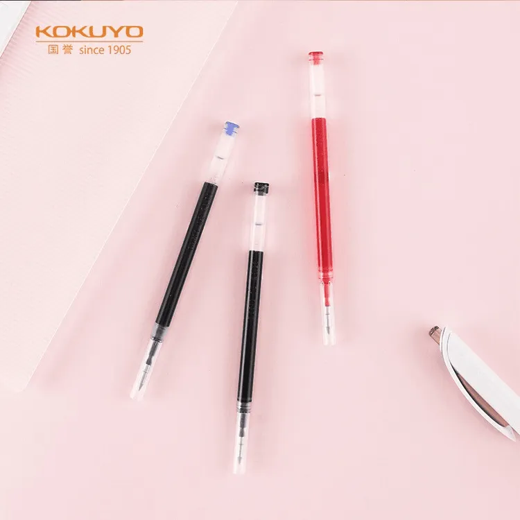 KOKUYO/国誉Campus·vividry中性笔替芯办公签字笔替芯0.5mm黑红蓝