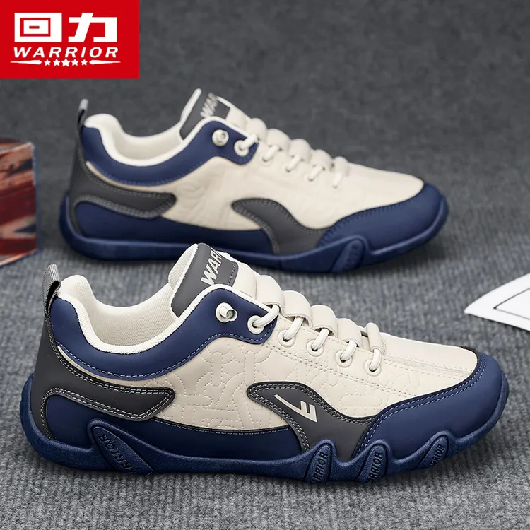 回力鞋子休闲皮鞋2025新款轻便运动鞋懒人一脚蹬上班开车防水防滑