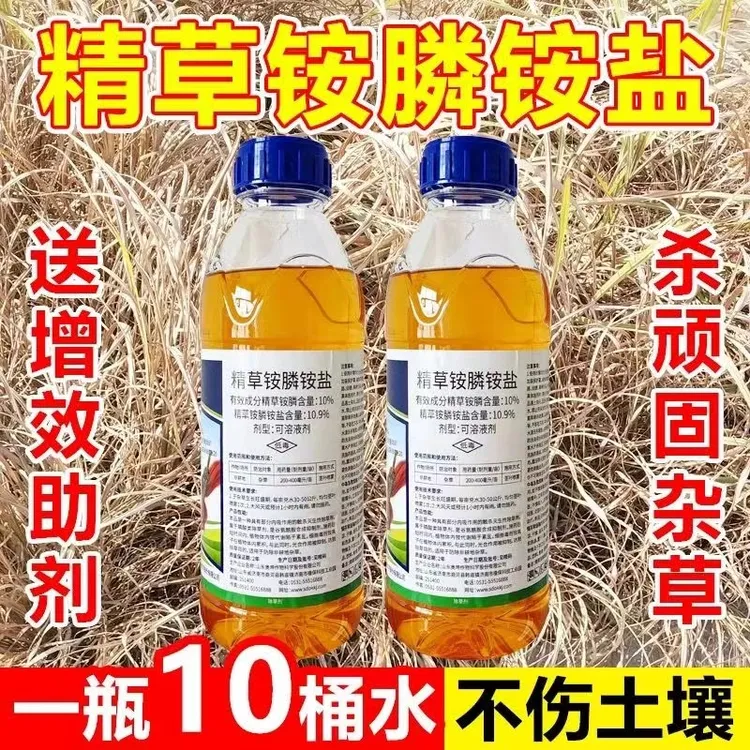 精草铵磷铵盐专用除草烂根剂一扫精草胺磷铵盐草铵磷正品光除草剂