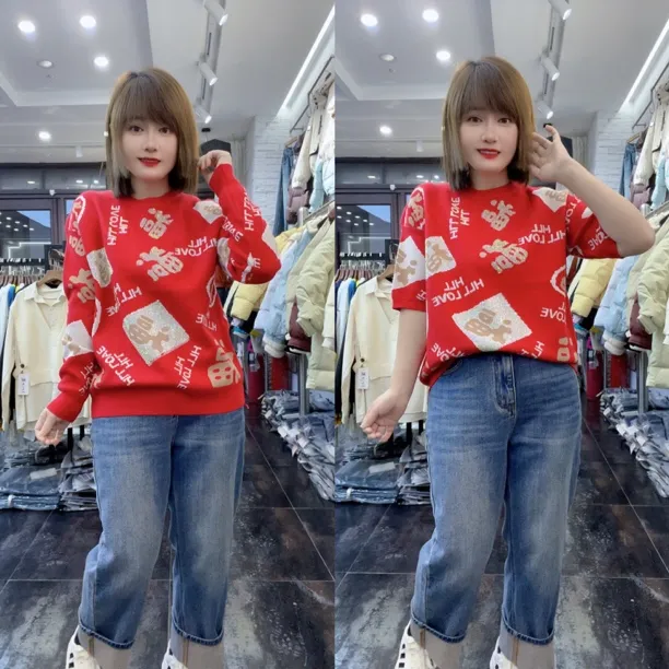 实体店精选针织开衫峰8158