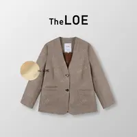 TheLOE/[智性织金松弛]百分亚麻 慵懒u廓形西装外套#08.21W-G2415