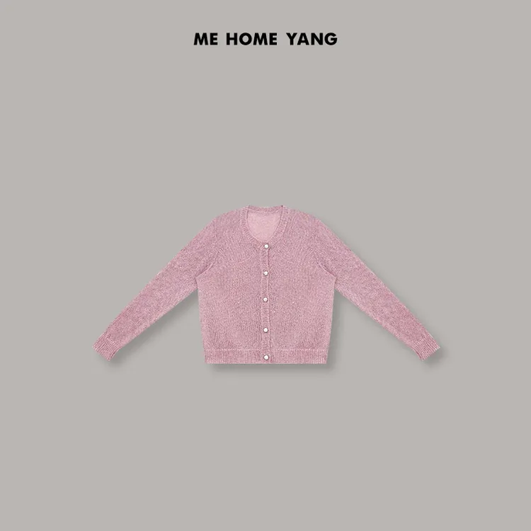 ME【香芋开衫】轻奢极简百搭时尚通勤设计师毛衣MEQA2251