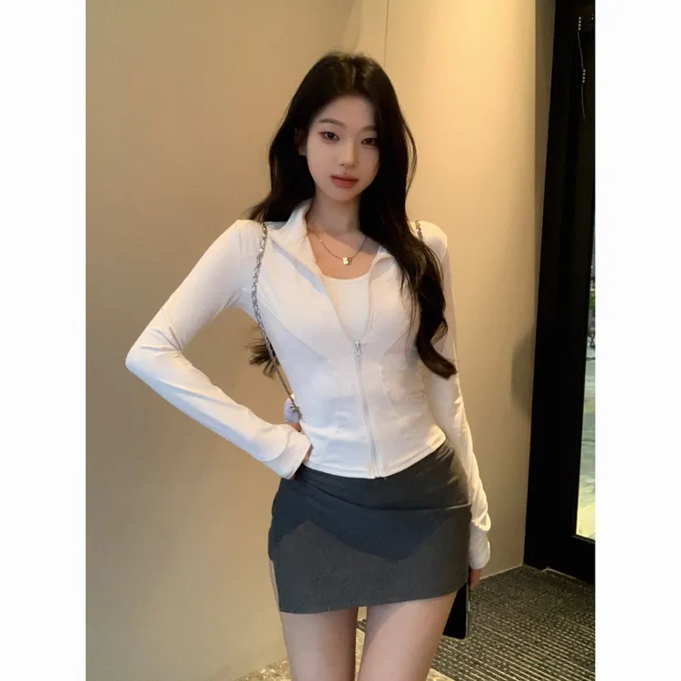 UPF50+防晒瑜伽服夏百搭立体短外套网红出游户外骑行防紫外线