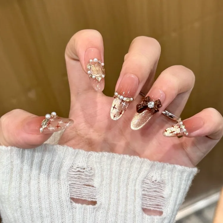 【可可小香】新款穿戴甲美甲款式推荐2025爆款美甲纯手工穿戴甲片