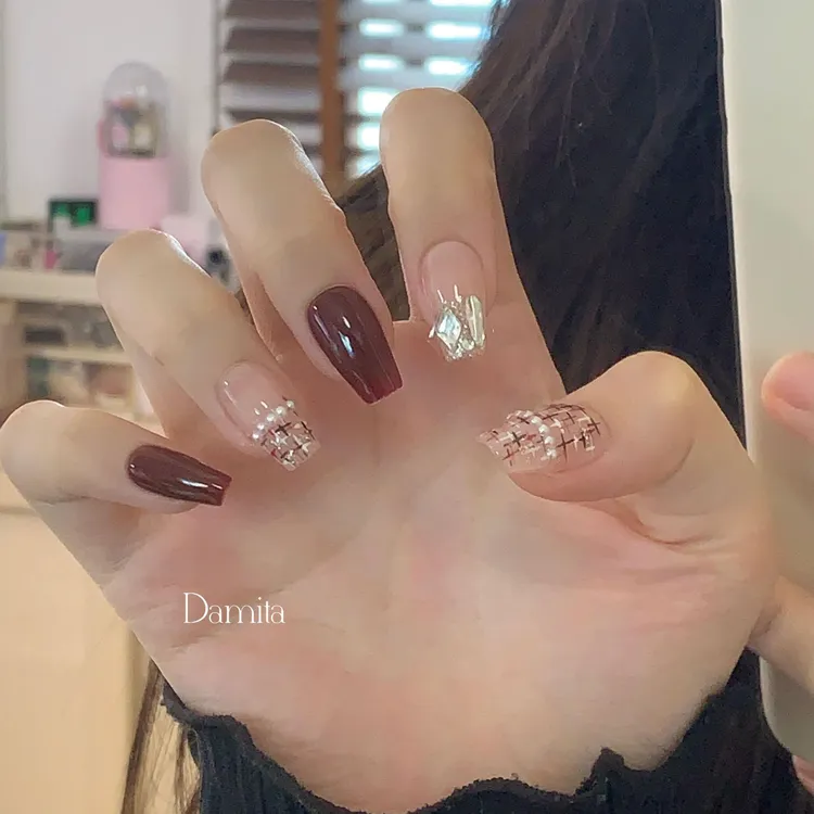 【浮生会】穿新款穿戴甲美甲款式推荐2025爆款美甲纯手工穿戴甲片