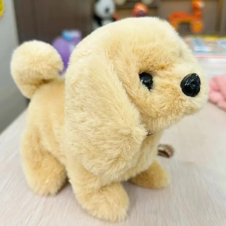 【带电池】电动小狗毛绒玩具狗儿童仿真玩具宝宝亲子益智玩具金毛犬
