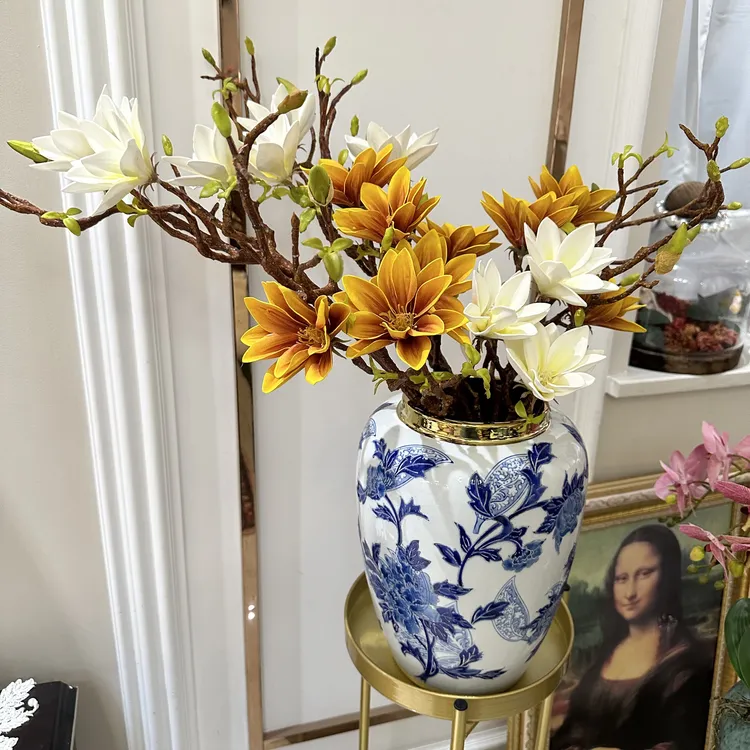 高档仿真玉兰花 居家客厅花 广玉兰花