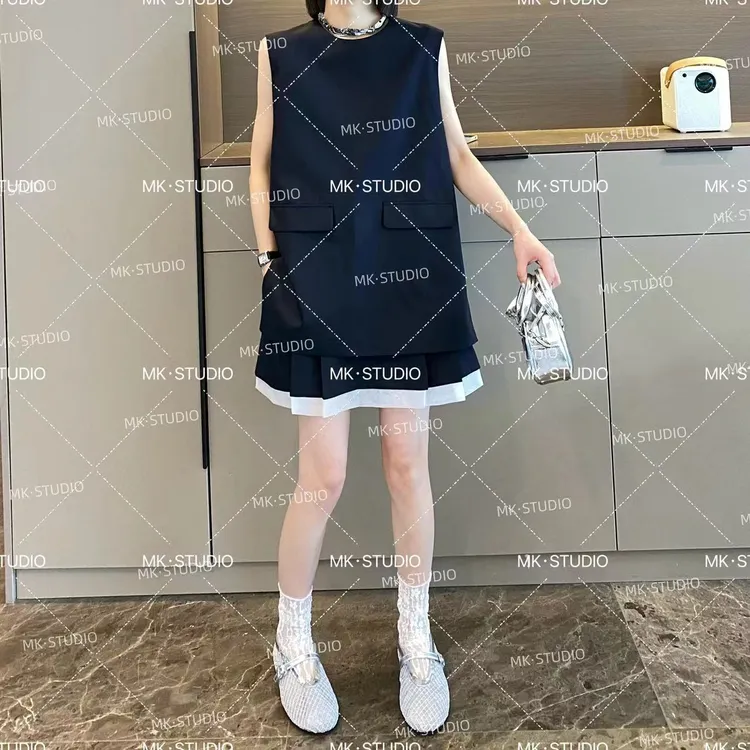 米可/MK-0602【韩版套装~】高级感休闲时尚气质显瘦夏季新款套装