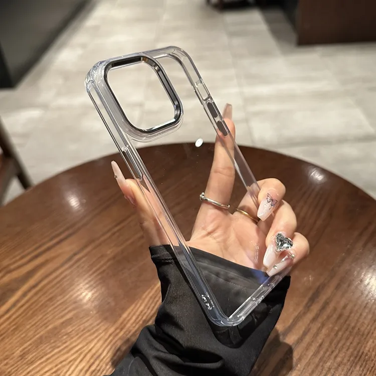 【不发黄】超薄PC硬壳适用iphone15pro手机壳14苹果13pro透明保护套