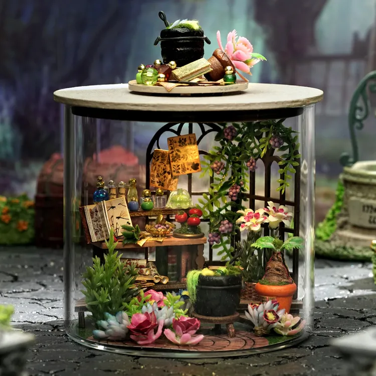 智趣屋diy小屋圆梦瓶手工迷你哈利魔法小房子拼装小屋模型拼装