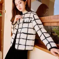 【直播专享】W834005短外套 香影小香风毛绒外套女2024冬季新款
