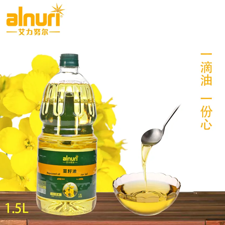 ALNURI/艾力努尔新疆低温一级压榨菜籽油1.5L/5L炒菜营养食用油