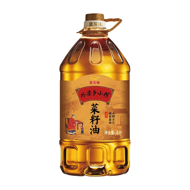 金龙鱼外婆乡小榨菜籽油 4L另赠2瓶400ml 非转基因压榨 25年1月产