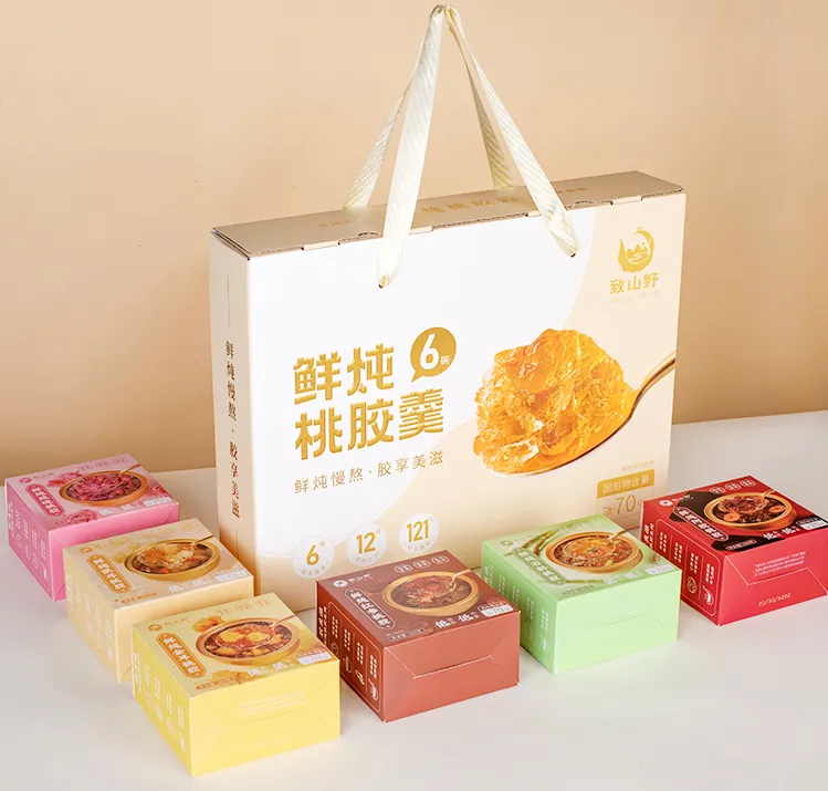小金碗鲜炖桃胶羹礼盒装6种口味开盖即食免煮Q弹营养滋补