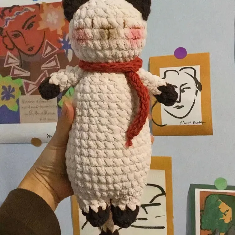 成品可爱兔兔钩织冰条毛线玩偶长条猫咪兔子送闺蜜女友情侣礼物