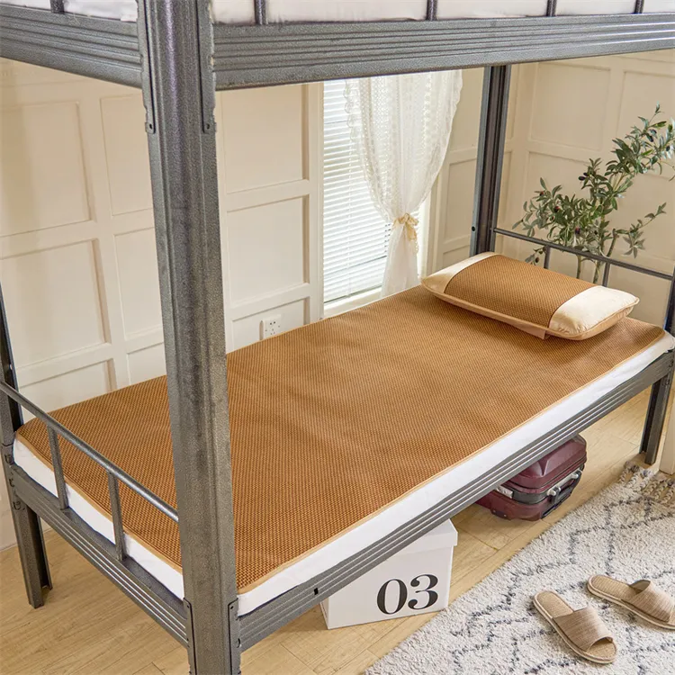 凉席竹席夏季冰丝学生宿舍单人专用可折叠冬夏两用家用竹子草席子