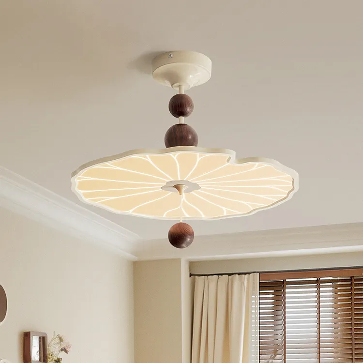 摩灯会 荷叶卧室吸顶灯 创意简约女孩房间个性卧室主灯北欧24341