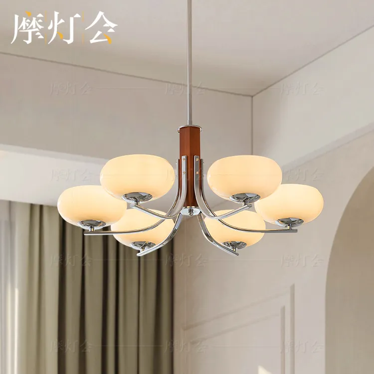 摩灯会【直播专享】客厅吊灯主卧室中古风餐厅复古魔豆简约灯9694