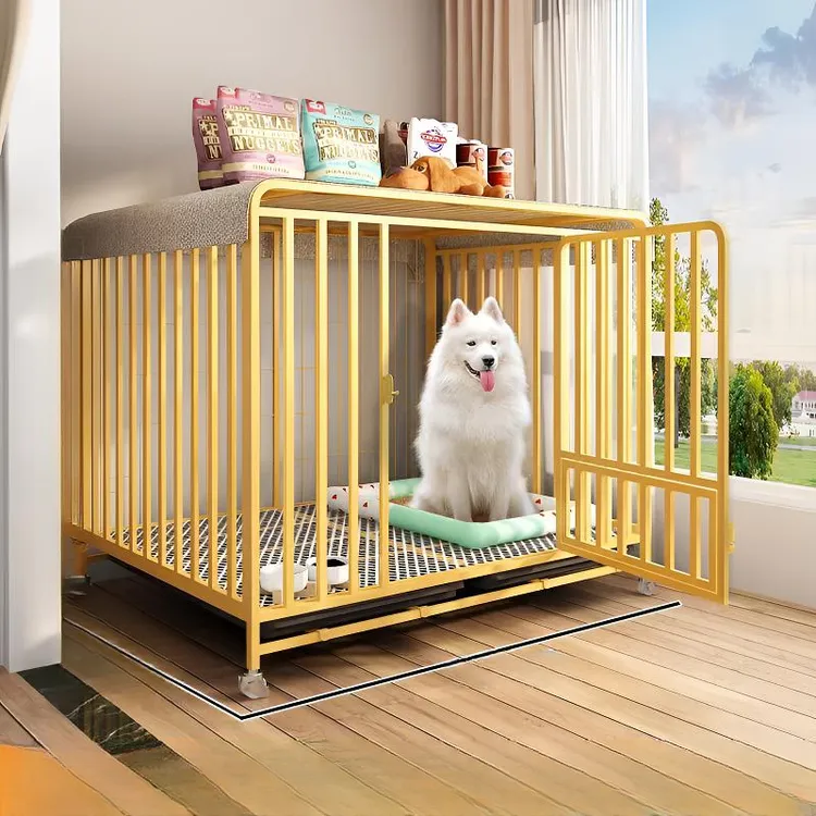 狗笼室内中小型犬带厕所分离加粗猫狗笼子狗别墅狗窝泰迪比熊家用