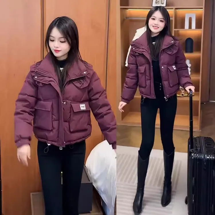 小个子短款棉服女2025秋冬新款夹棉加厚棉衣外套时尚洋气保暖棉袄