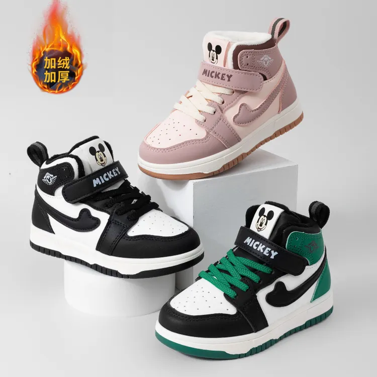 迪士尼秋冬儿童舒适百搭潮流休闲轻便高帮运动鞋 DS3486864