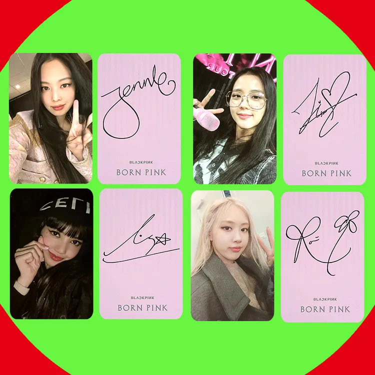 BlackPink粉胶小卡VINYL同款专辑收藏灰版粉墨LISA JISOO金智秀
