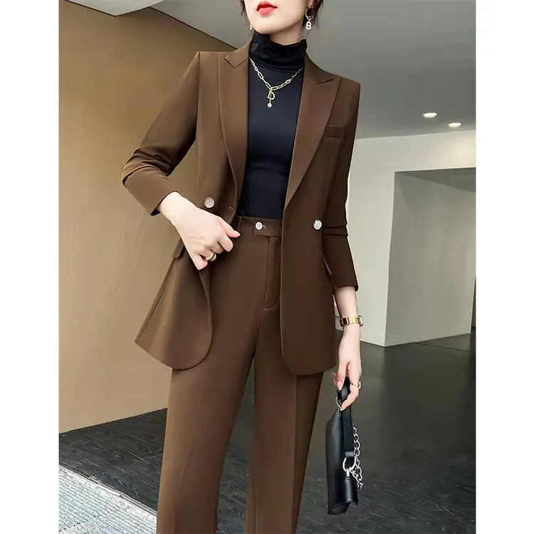 品牌高端西装气质女神范职业装网红爆款秋装新款休闲时尚洋气套装