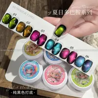 2025新款多巴胺猫眼系列日式罐装甲油胶