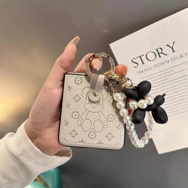 潮牌卡通指环适用华为nova flip手机壳pocket2折叠荣耀magicVflip