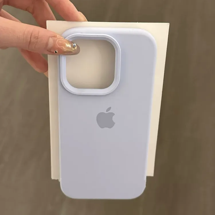 牛奶蓝iPhone15promax手机壳适用苹果14液态硅胶13pro/12/11全包